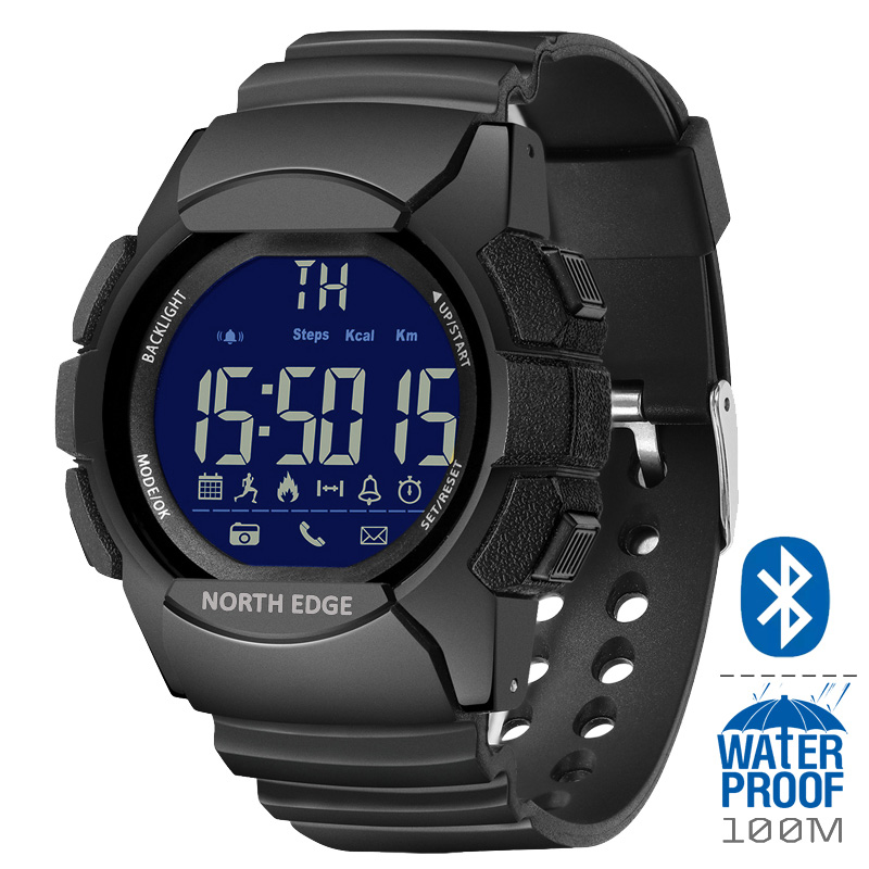 Smartwatch Digital Watches For Men - NORTH EDGE AK 100M Su Geçirmez