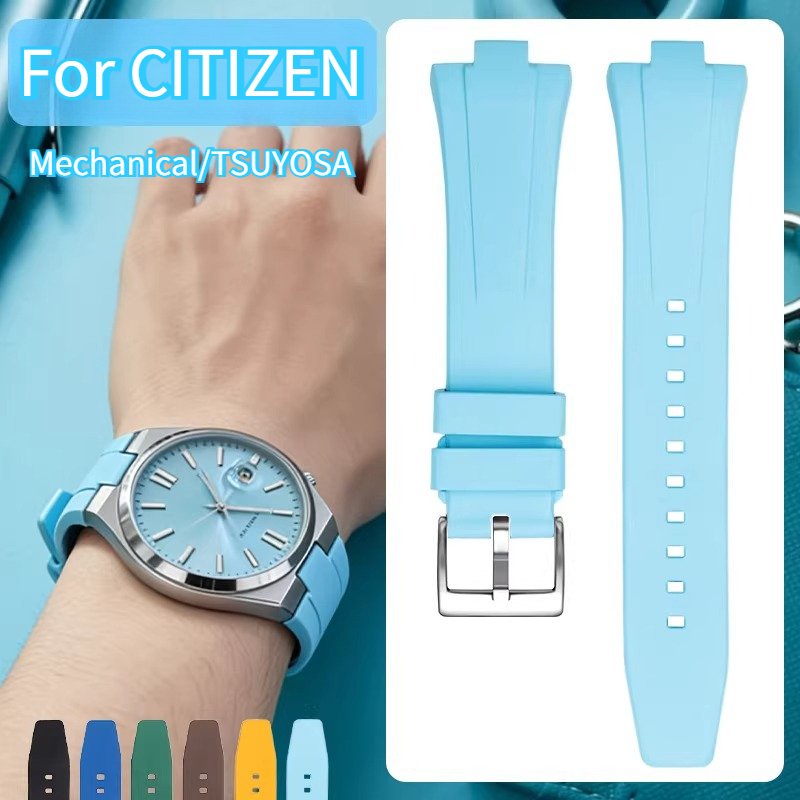 Citizen Watch Tsuyosa - Flor kauçuk saat kayışı erkekler için