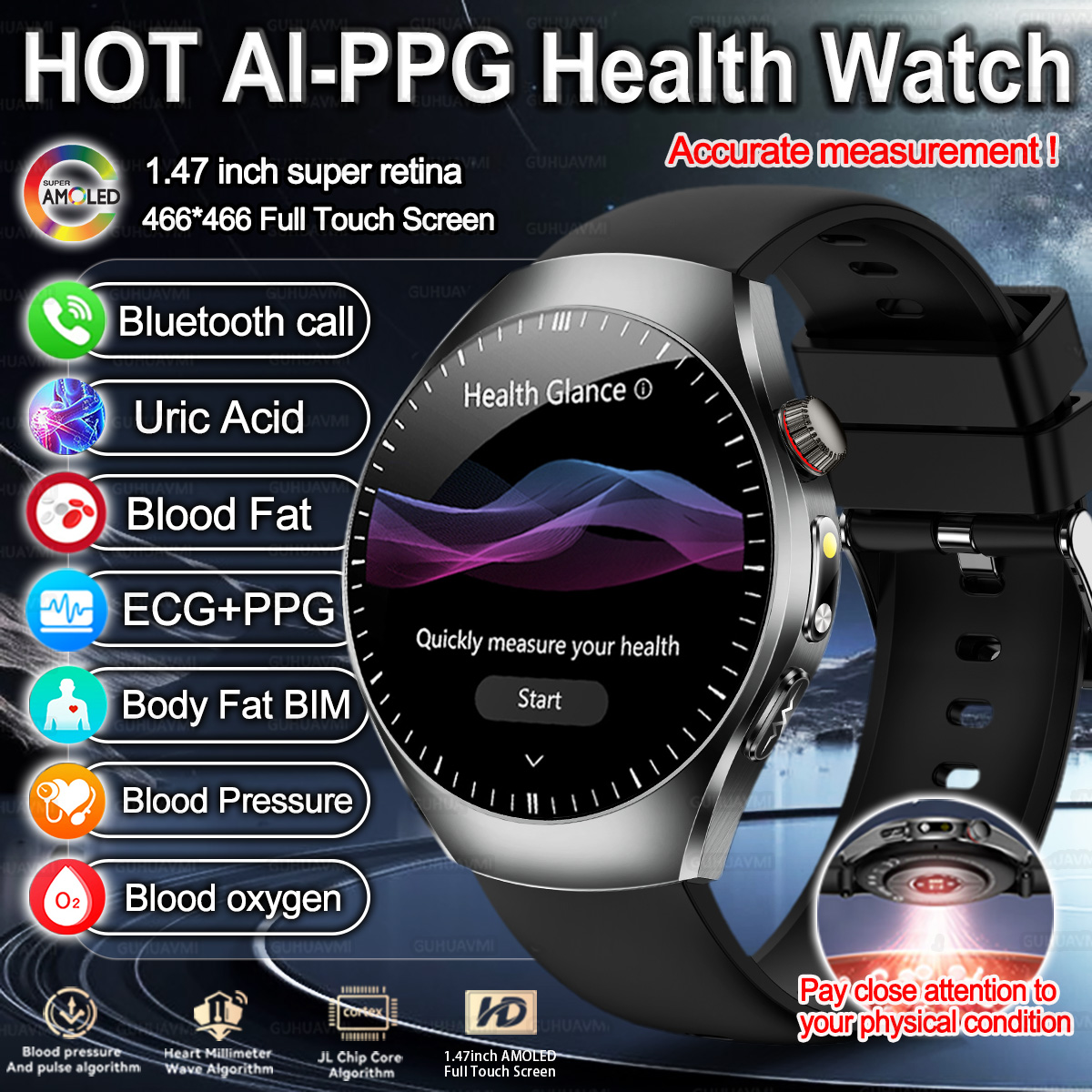 Smartwatch Branded Watches For Women - Yeni Marka 2026 yükseltme Sağlık Kontrolü