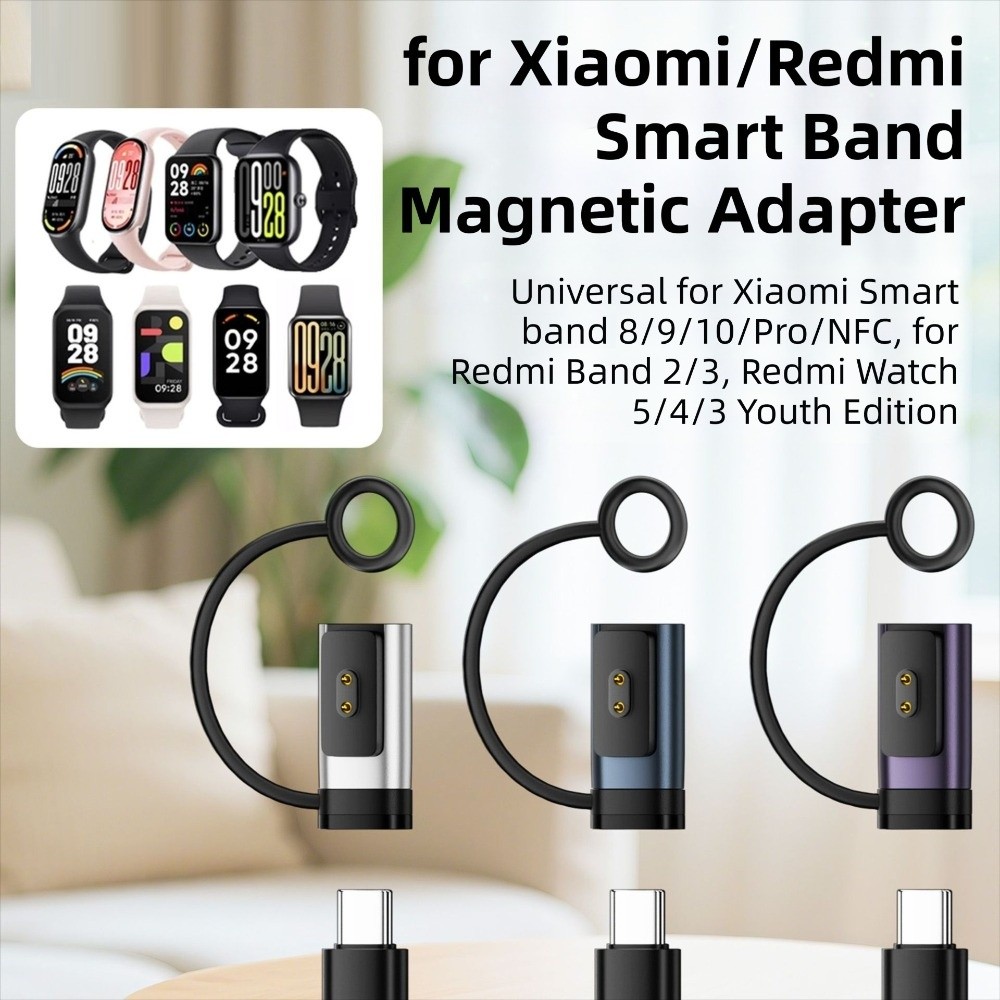 Smartwatch Redmi Watches - LED Göstergeli Manyetik Şarj Cihazı Dönüştürücü