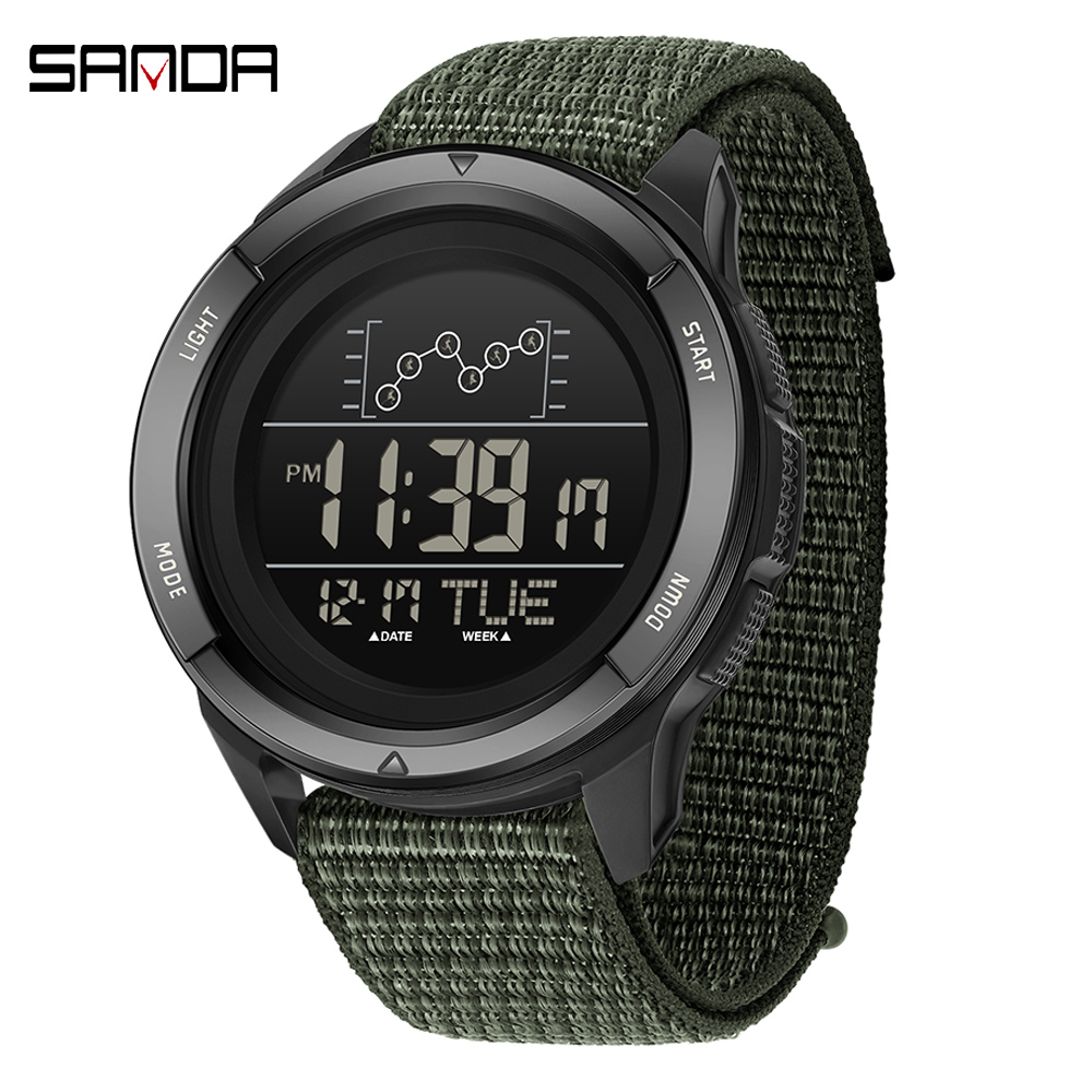 Tide Watch Surf - SANDA elektronik saat Naylon Kayış dijital