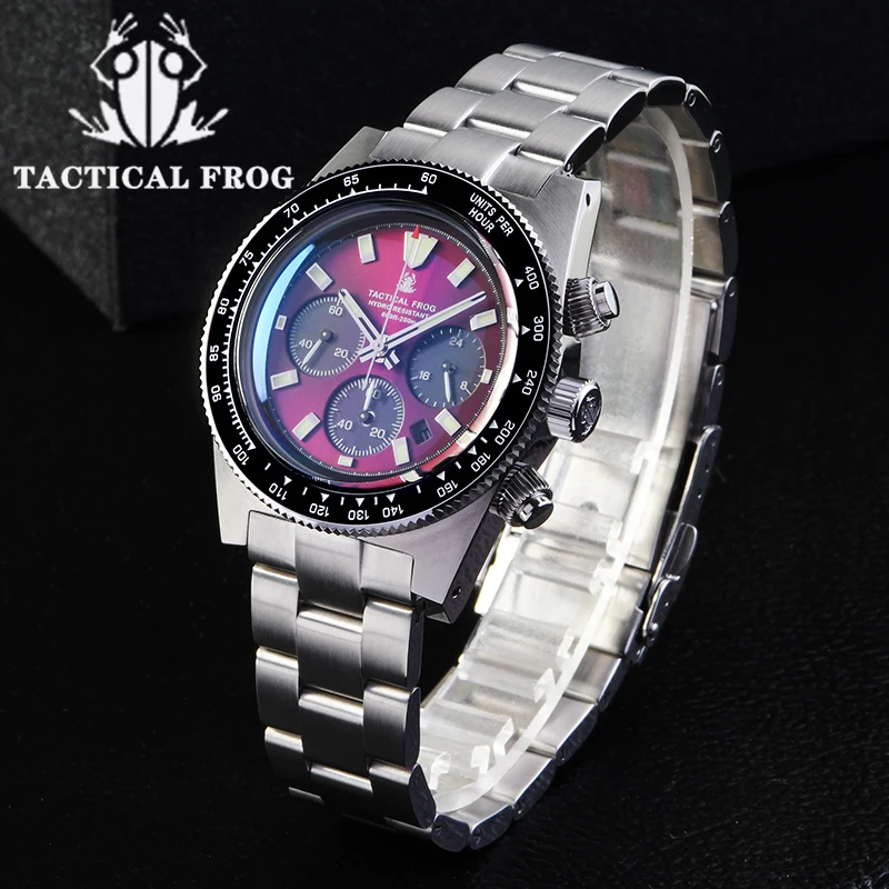Tide Watch Surf - Taktik Kurbağa kronograf saat V2 Güneş