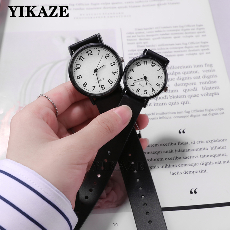Minimalist Thin Watch - YIKAZE kadın kol saati basit siyah