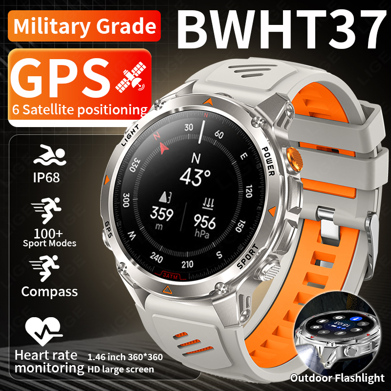 Smartwatch Watches For Men With Gps - LIGE Sağlam GPS Takip Akıllı Saat