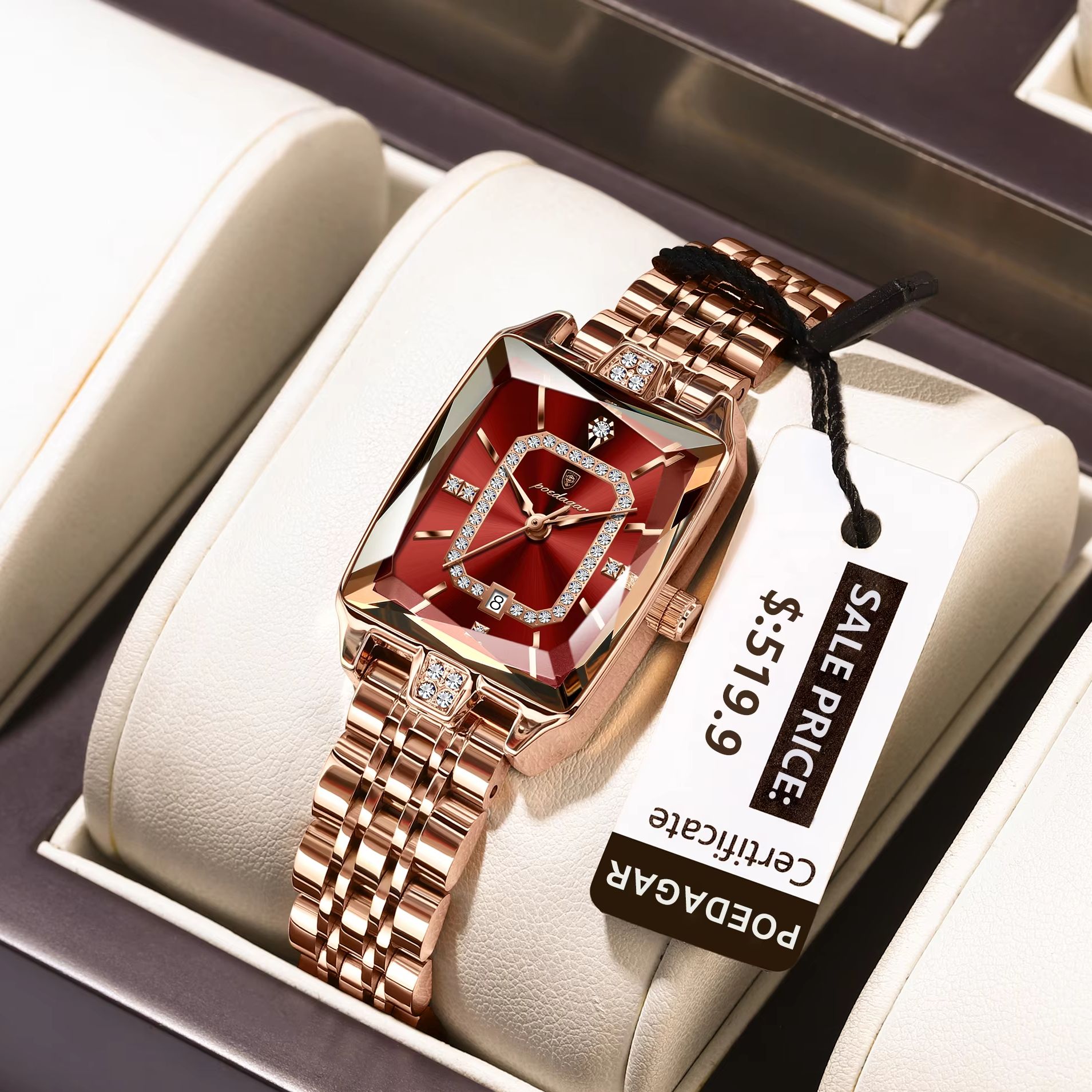 Waterproof Diving Watch - POEDAGAR Moda Zarif Kadın Kol Saati