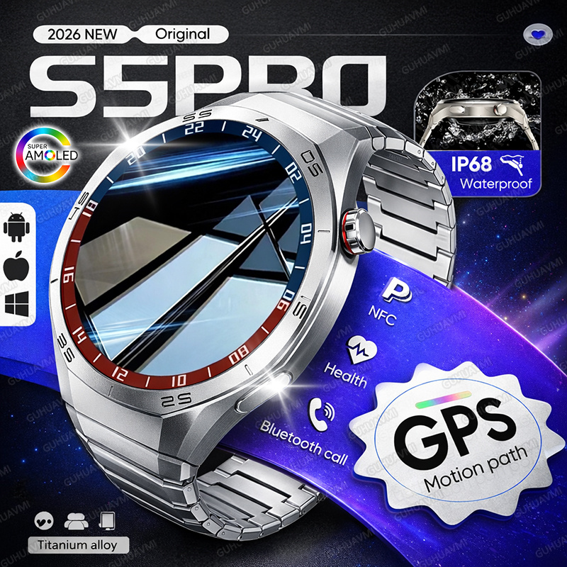 Smartwatch Premium Watches For Men - 2026 Yeni GPS yolu Akıllı Saat