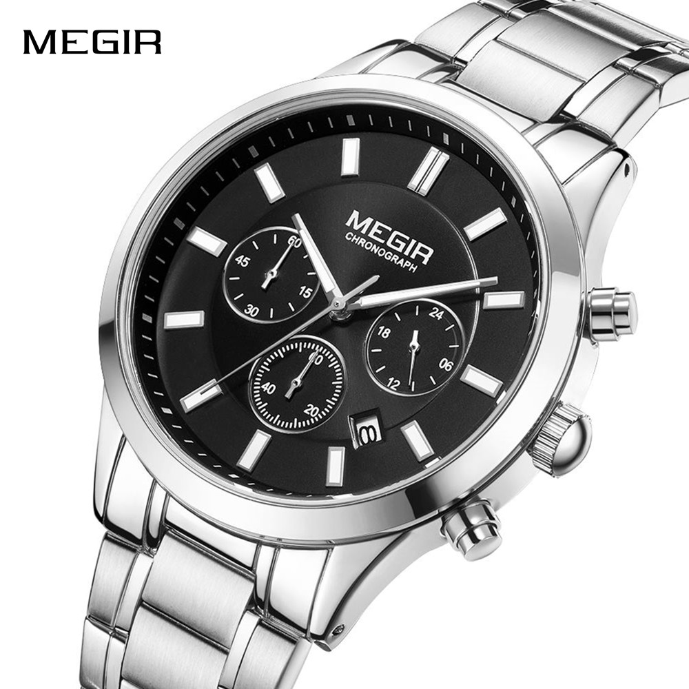 Smartwatch Digital Watches For Men - MEGIR Marka Moda Erkek Spor Kuvars