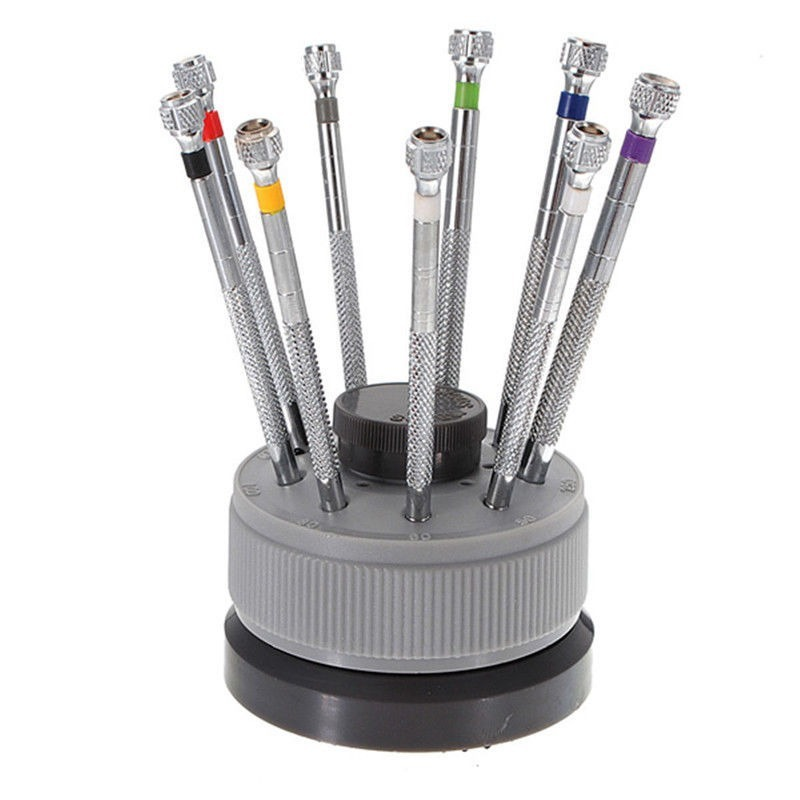 Crystal Press Tool - Paslanmaz Çelik Hassas Tornavida Seti Saat