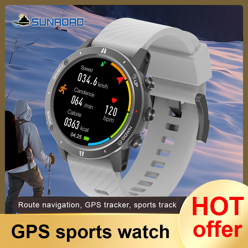 Smartwatch Watches For Men With Gps - 2024 yeni Sunroad GPS spor saat