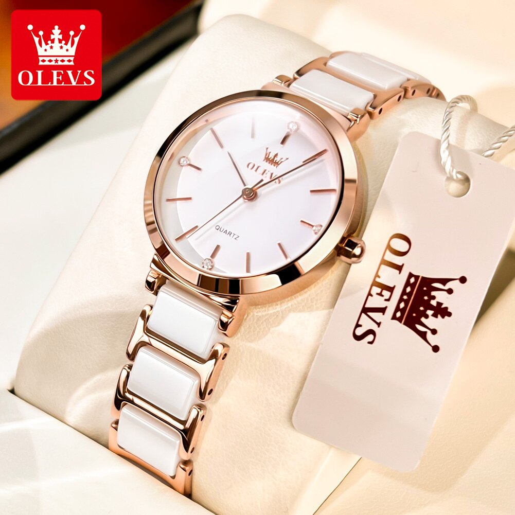 Minimalist Thin Watch - OLEVS moda kadın saatler Relogio Feminino