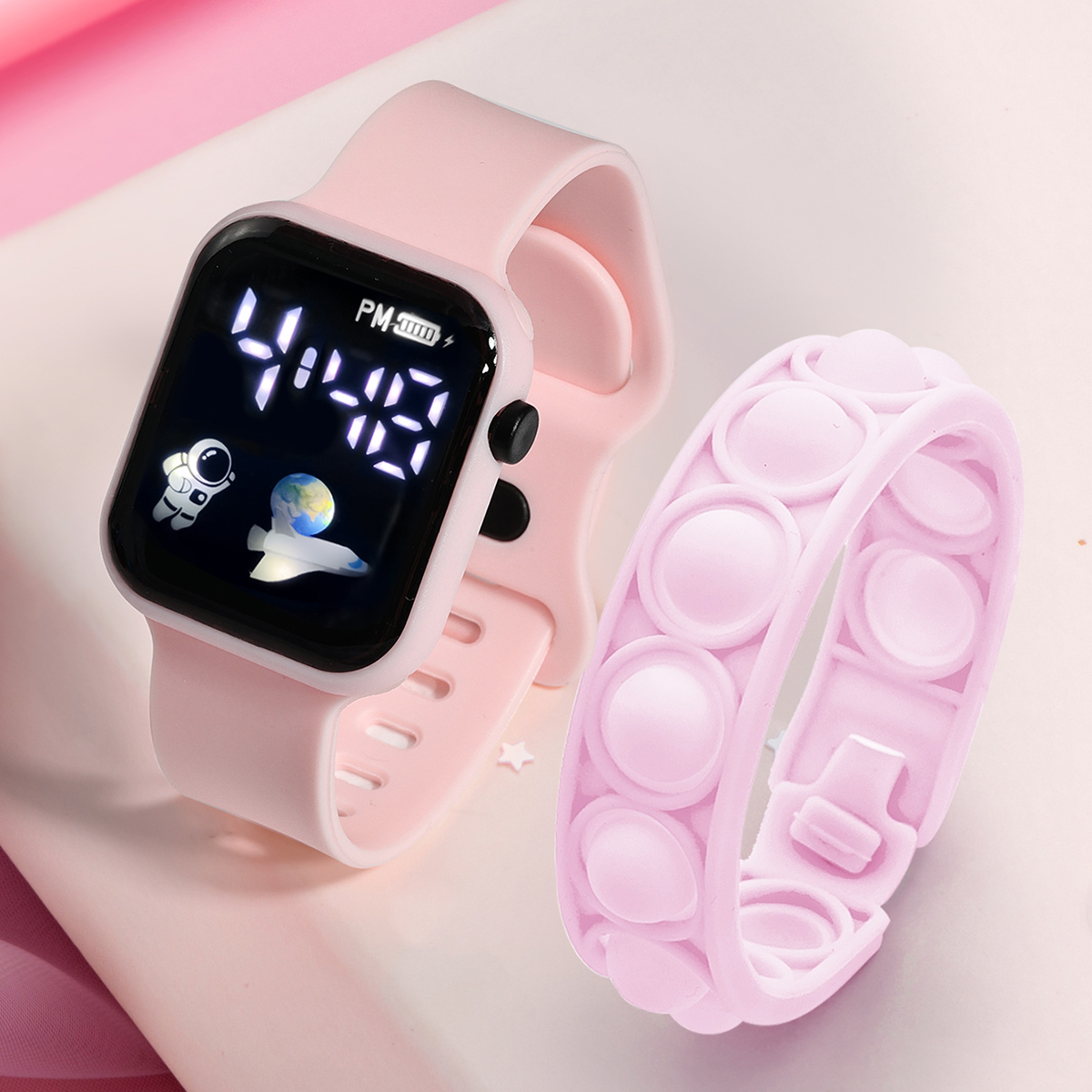 Smartwatch Watches Girls - 2 adet akılı çocuk saati bilezik