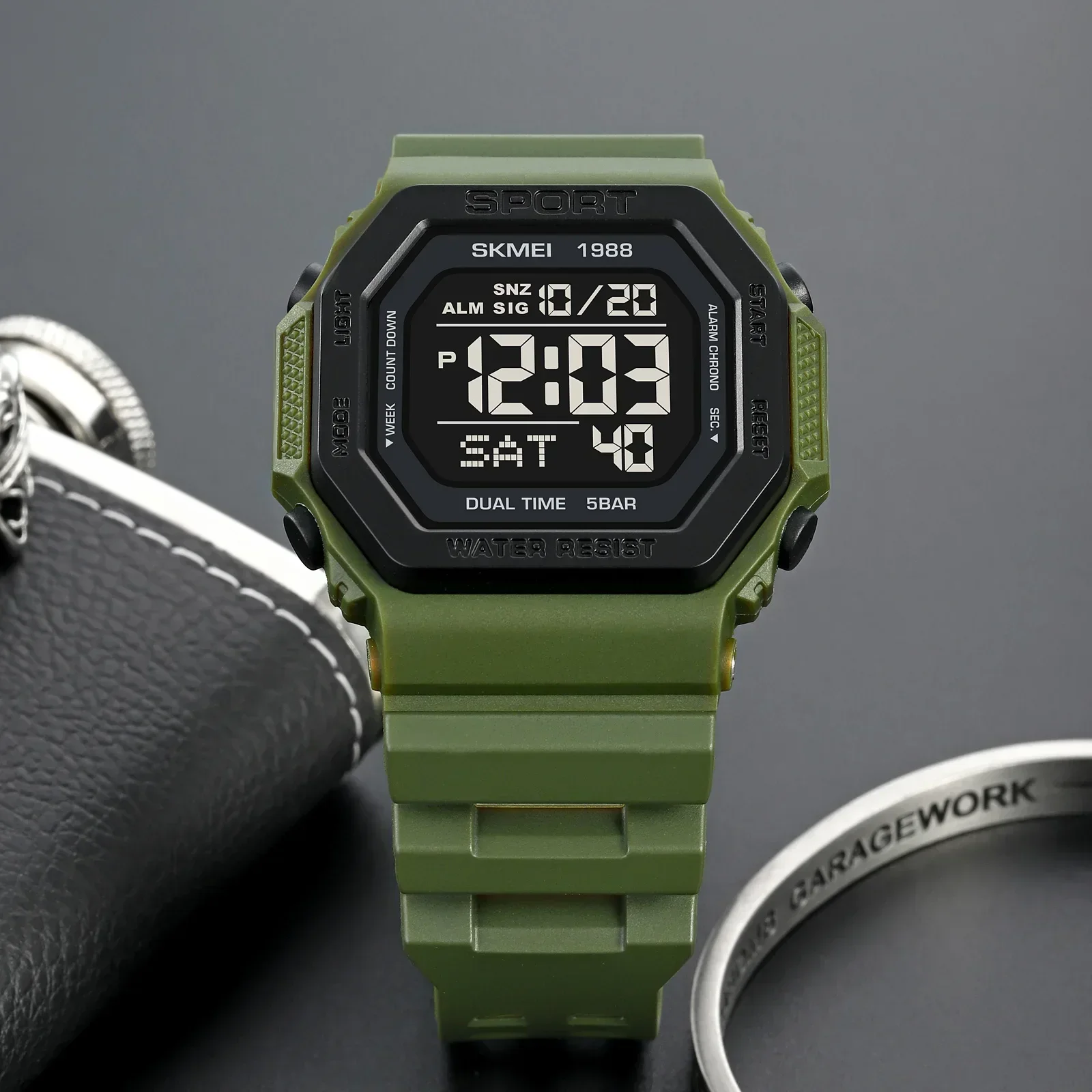 Skmei 1988 erkek Askeri Geri S - Tide Watch Surf incelemesi ve fiyatı