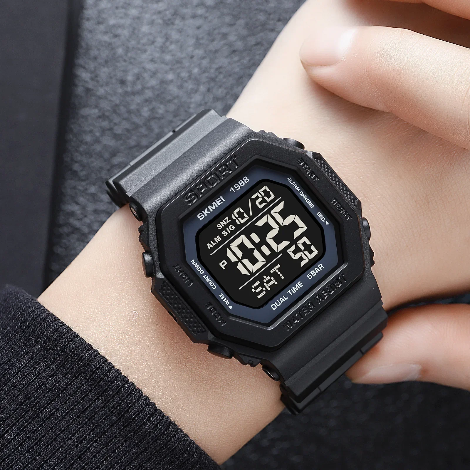 Skmei 1988 erkek Askeri Geri S - Tide Watch Surf incelemesi ve fiyatı