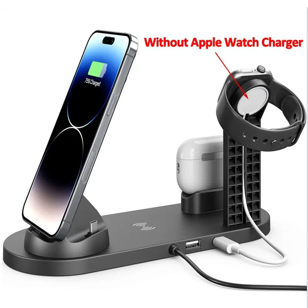 30W 7'si 1 Arada Kablosuz Şarj - Watch 7 Smartwatch Iphone incelemesi ve fiyatı