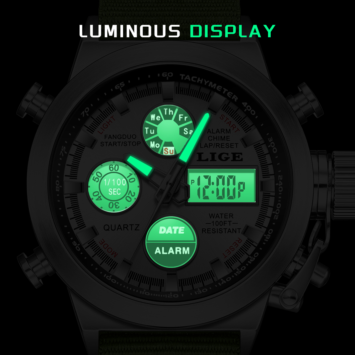 LIGE Erkek Büyük Marka Çift Za - Smartwatch Digital Watches For Men incelemesi ve fiyatı