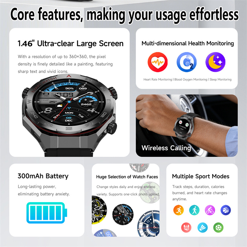 Yeni Watch6 UItra GPS Açık Hav - Smartwatch Watches For Men With Gps incelemesi ve fiyatı