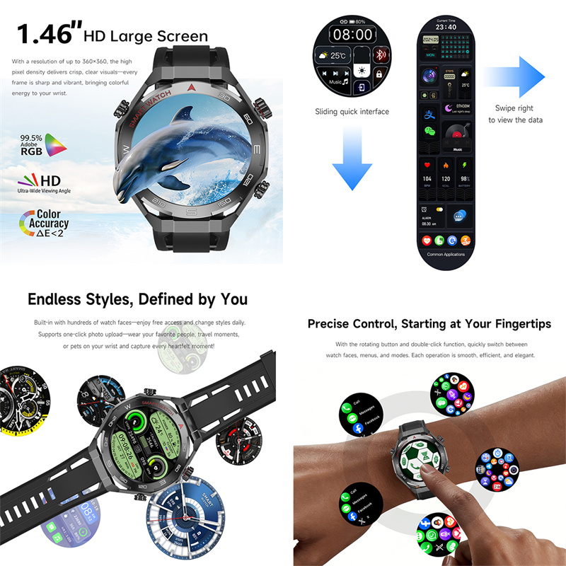 Yeni Watch6 UItra GPS Açık Hav - Smartwatch Watches For Men With Gps incelemesi ve fiyatı