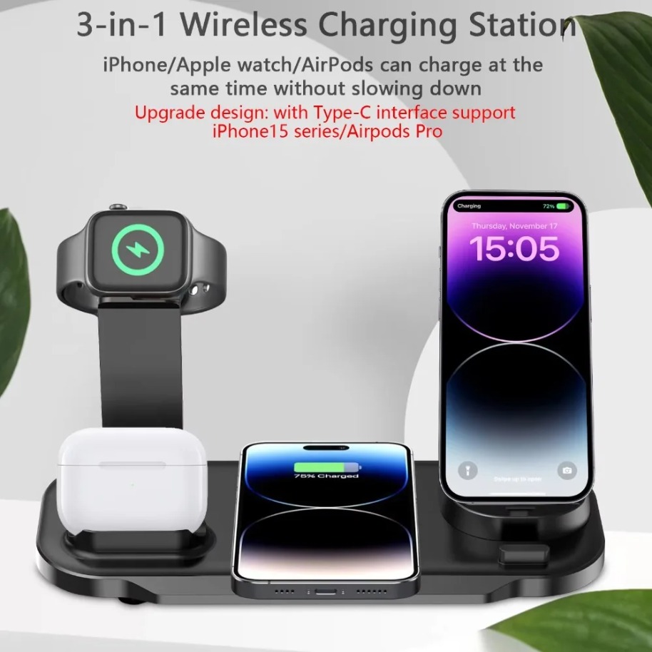 7'si 1 Arada Kablosuz Şarj Sta - Watch 7 Smartwatch Iphone incelemesi ve fiyatı