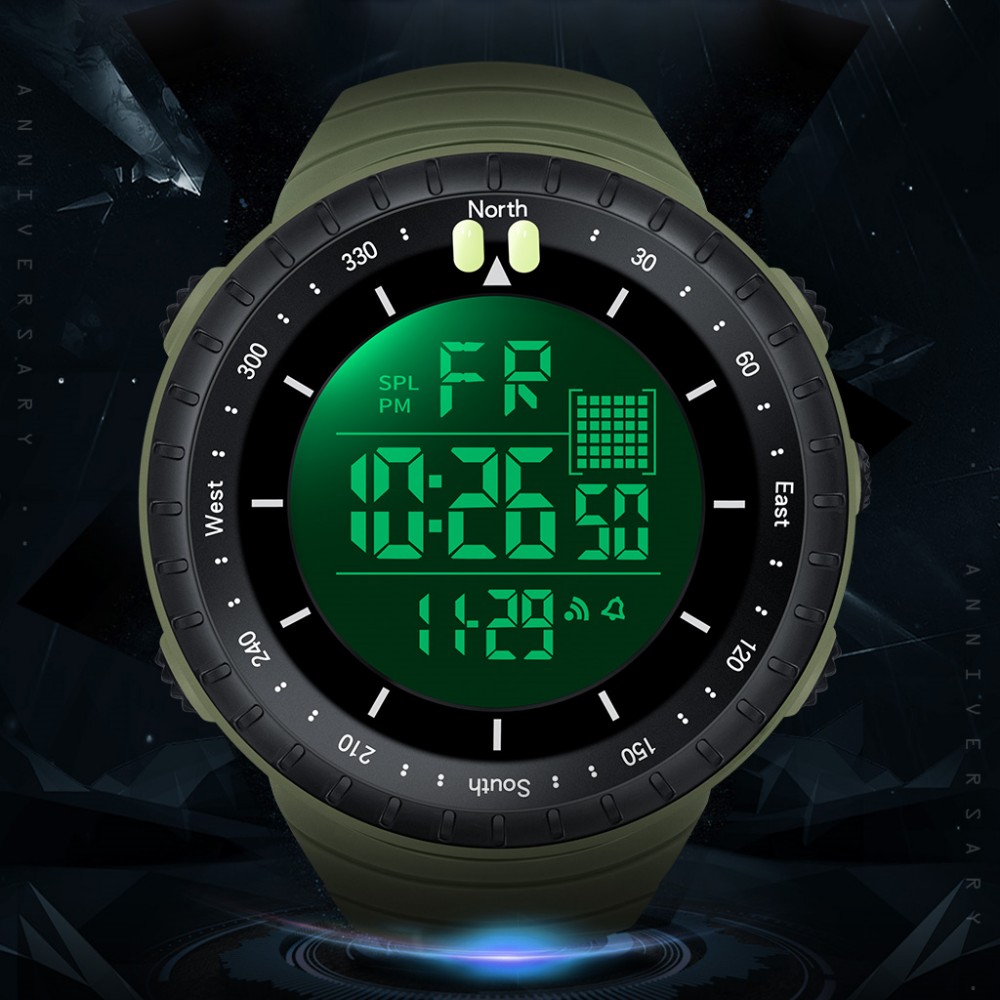 SYNOKE açık askeri dijital saa - Tide Watch Surf incelemesi ve fiyatı