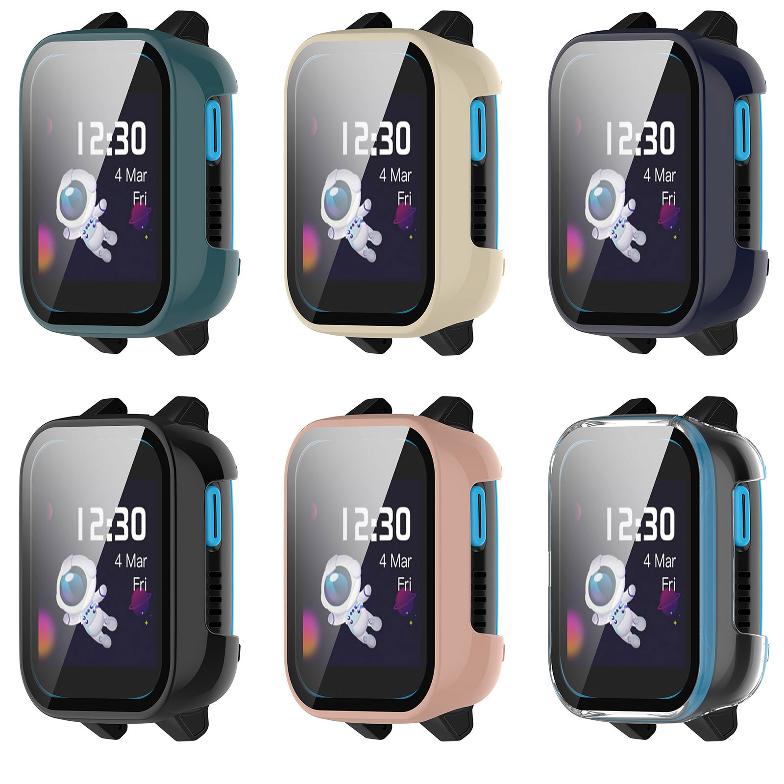 Sert kenar kabuk cam ekran kor - Smartwatch Watches For Kids incelemesi ve fiyatı