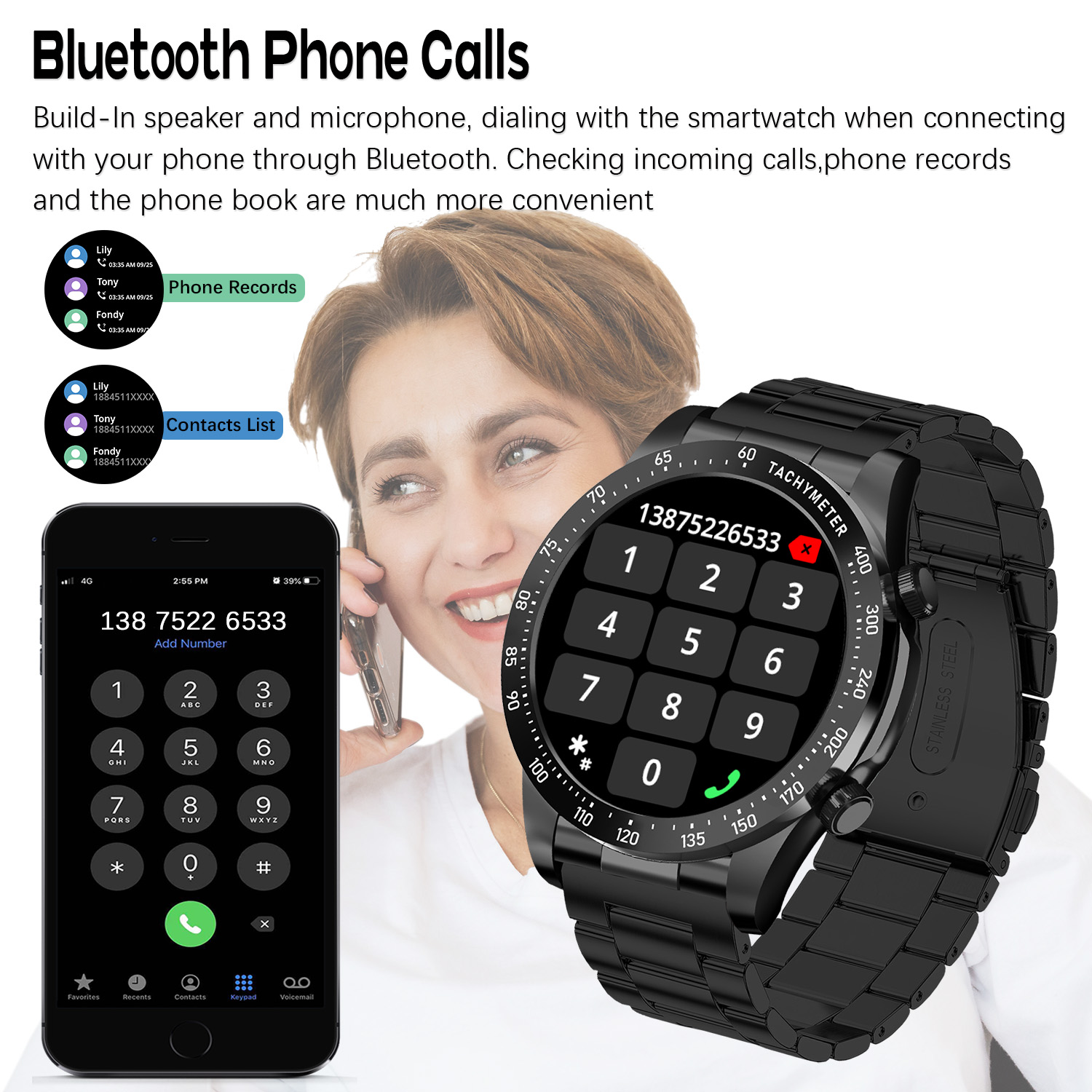 ROLLSTIMI Premium All-Match Er - Smartwatch Premium Watches For Men incelemesi ve fiyatı