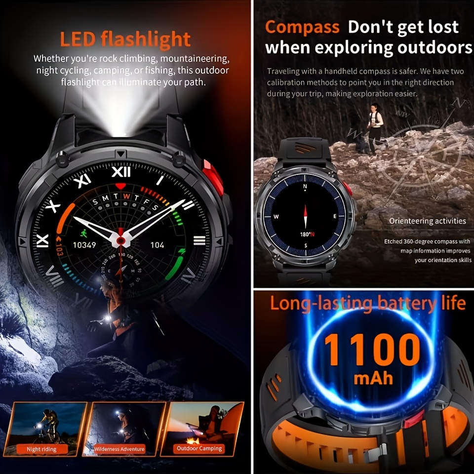 Yeni T-REX3 Ultra 1100mAh Pil  - Smartwatch Watches For Men With Gps incelemesi ve fiyatı