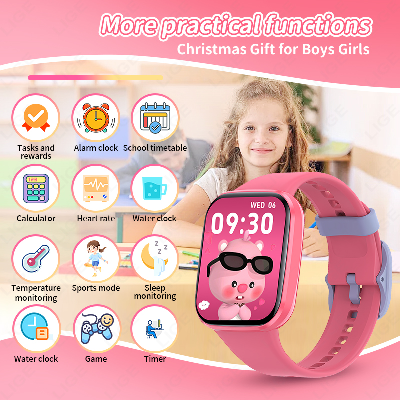 Yeni akıllı saat çocuklar erke - Smartwatch Watches Birthday Gift For Girls incelemesi ve fiyatı