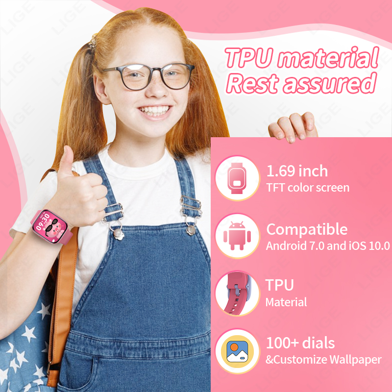 Yeni akıllı saat çocuklar erke - Smartwatch Watches Birthday Gift For Girls incelemesi ve fiyatı
