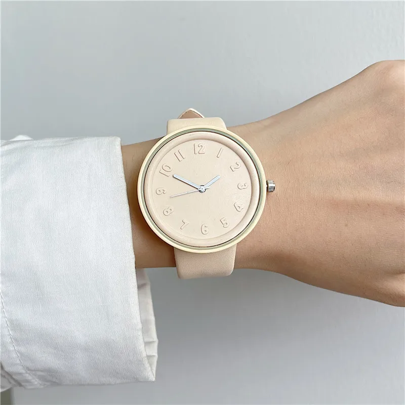 Makaron Renk Serisi kadın saat - Minimalist Thin Watch incelemesi ve fiyatı
