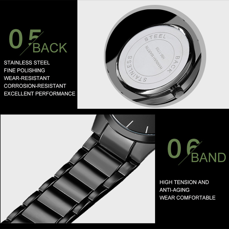 Moda erkekler için İzle İş sti - Minimalist Thin Watch incelemesi ve fiyatı