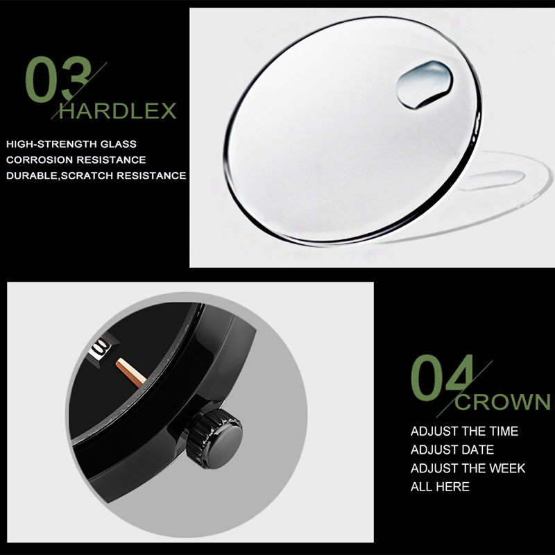 Moda erkekler için İzle İş sti - Minimalist Thin Watch incelemesi ve fiyatı