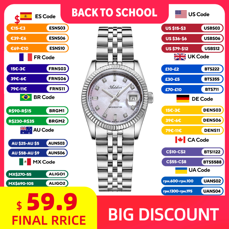 ADDIES 585 Kuvars kadın Saatle - Waterproof Diving Watch incelemesi ve fiyatı