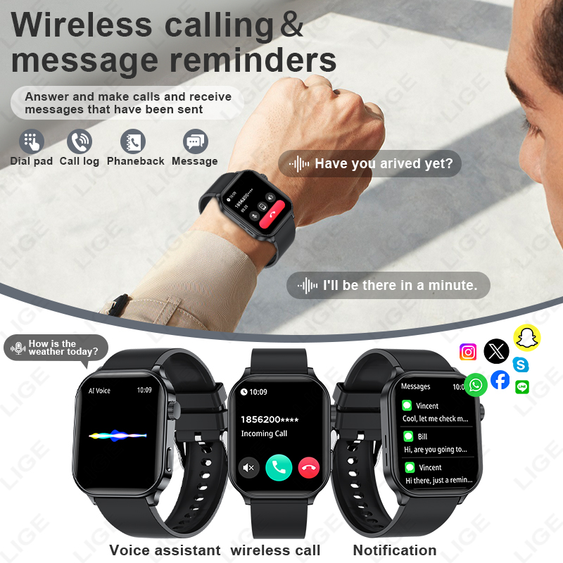 LIGE Orijinal Marka akıllı saa - Smartwatch Branded Watches For Women incelemesi ve fiyatı